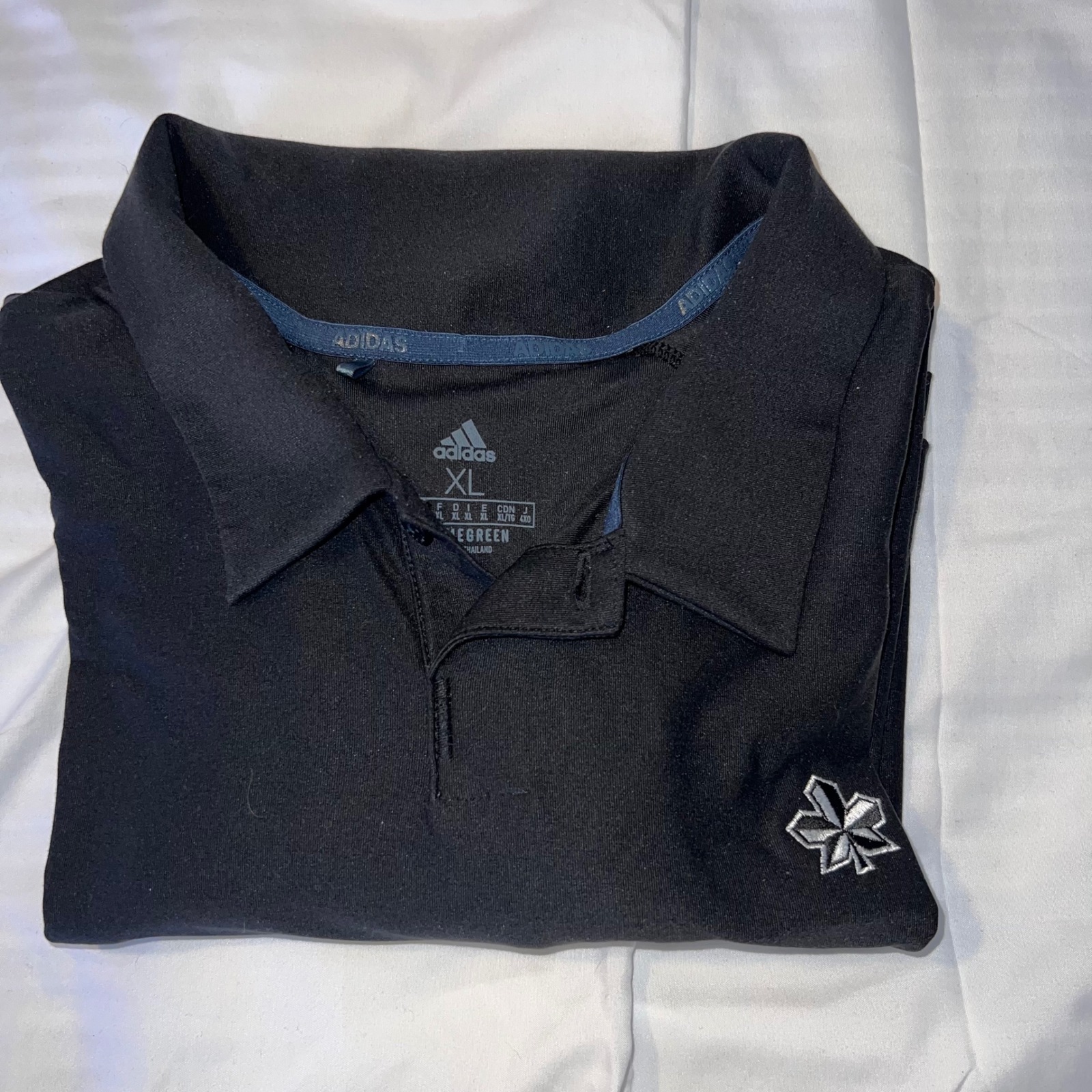 Adidas Golf Polo Shirt Primegreen Moisture Wicking Golf Activewear Black Xl